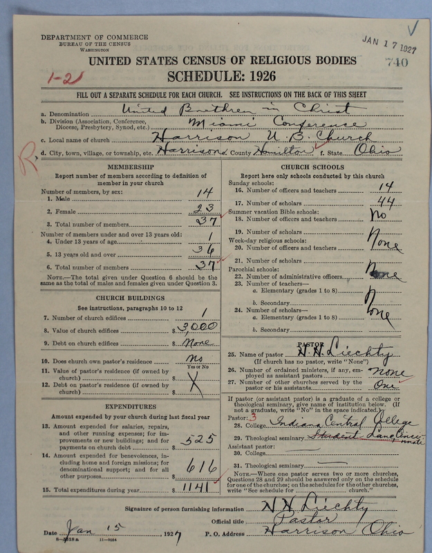 Scan of Church of the United Brethren in Christ: 740