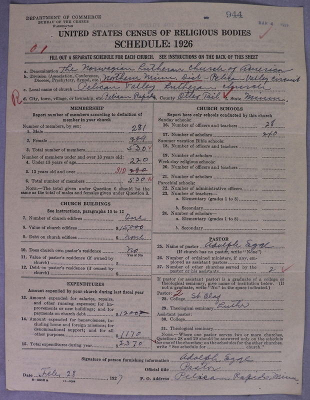 Scan of Norwegian Lutheran Church of America: 944