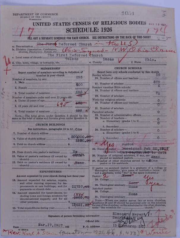 Scan of Reformed Church in the United States: 1054