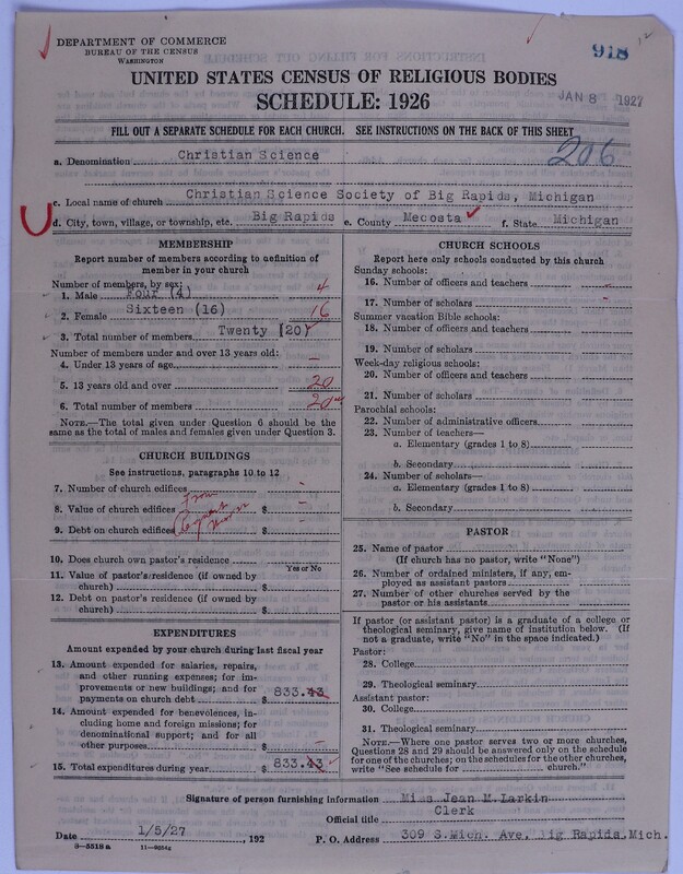 Scan of Church of Christ, Scientist: 918