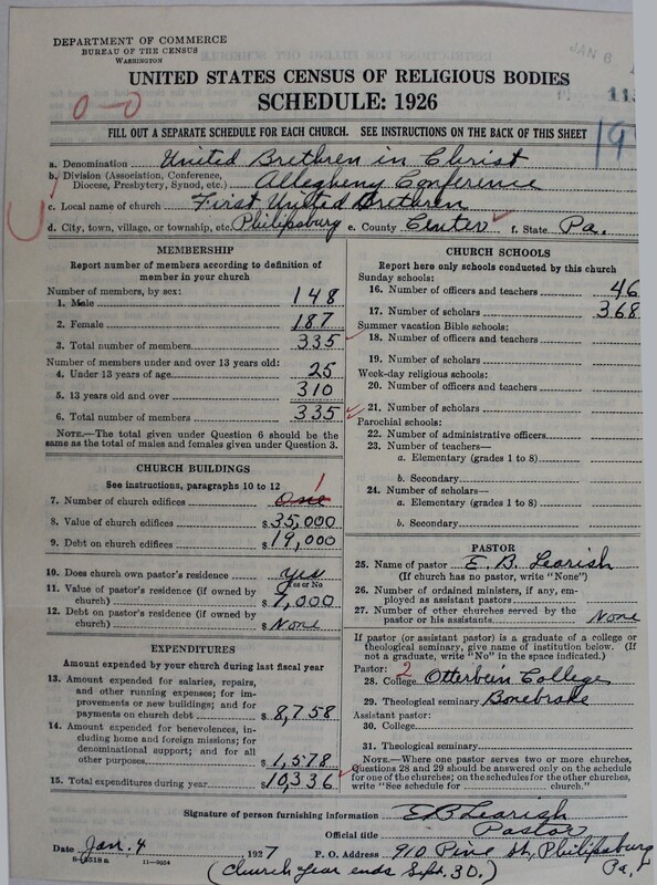Scan of Church of the United Brethren in Christ: 115