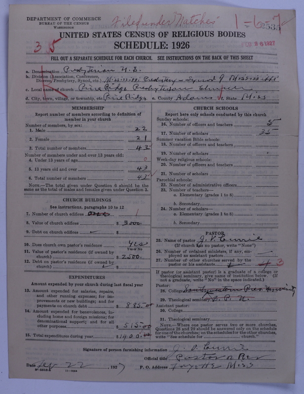 Scan of Presbyterian Church in the United States: 2535