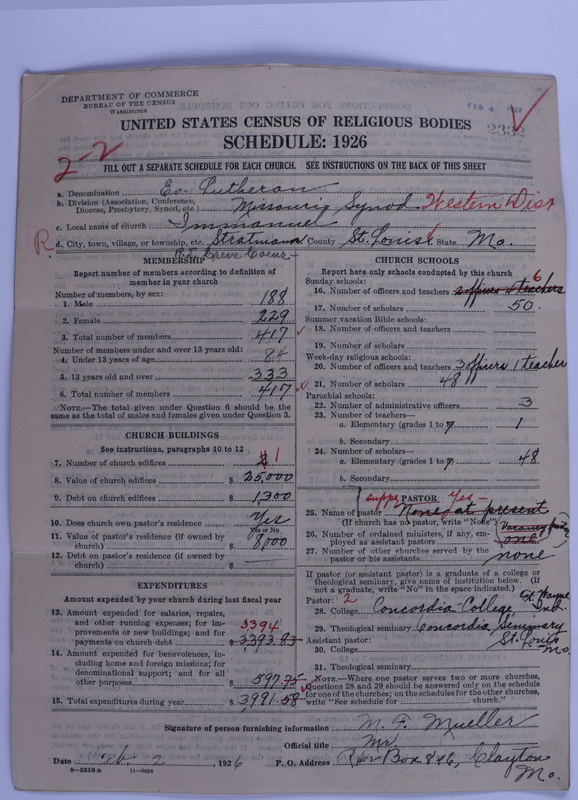 Scan of Evangelical Lutheran Synodical Conference of America: Evangelical Lutheran Synod of Missouri, Ohio, and Other States: 2332
