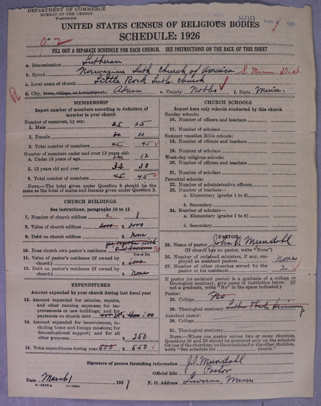Scan of Norwegian Lutheran Church of America: 889