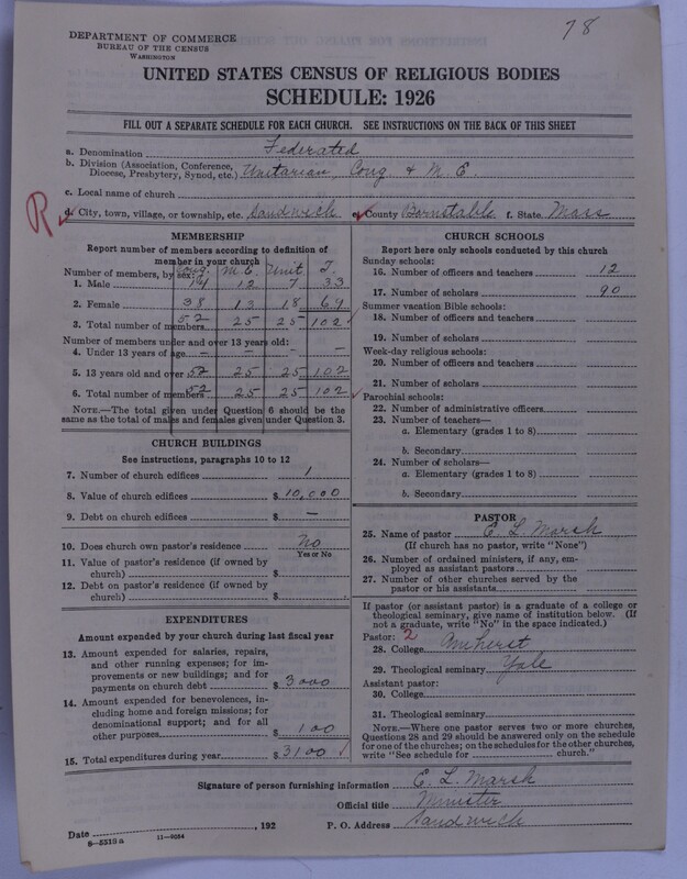 Scan of Federated Churches: 78