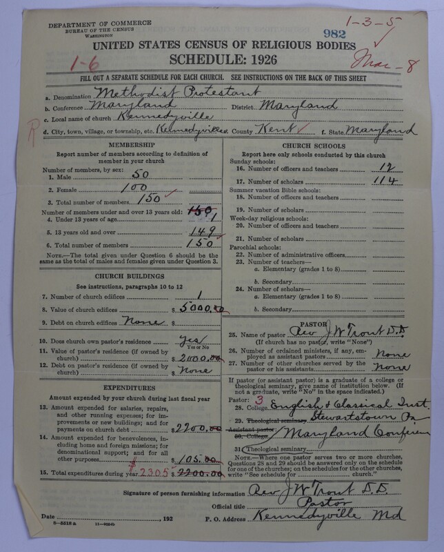 Scan of Methodist Protestant Church: 982