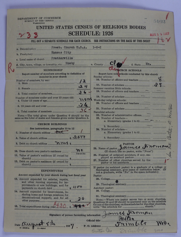 Scan of Presbyterian Church in the United States of America: 5102