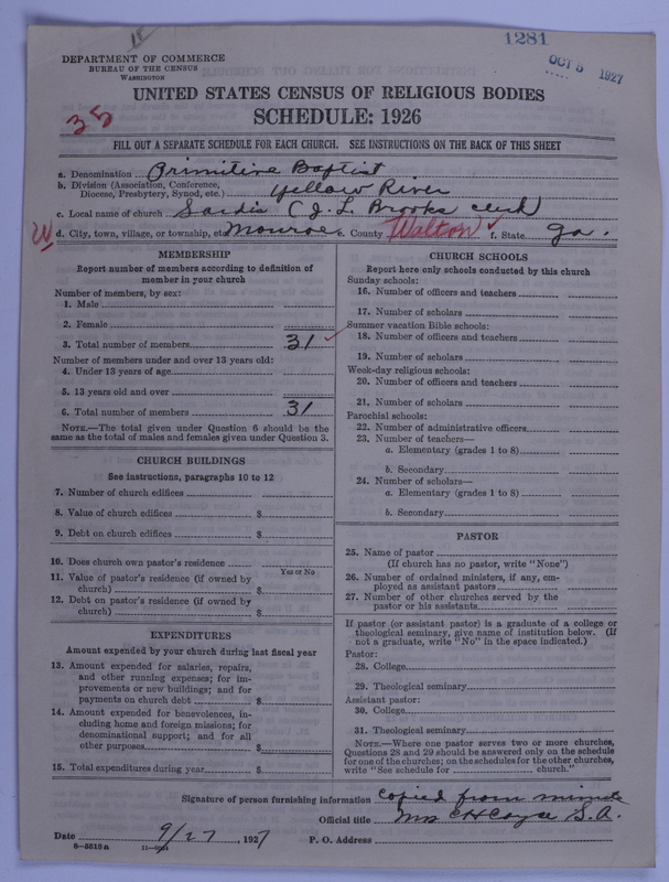 Scan of Primitive Baptists: 1281