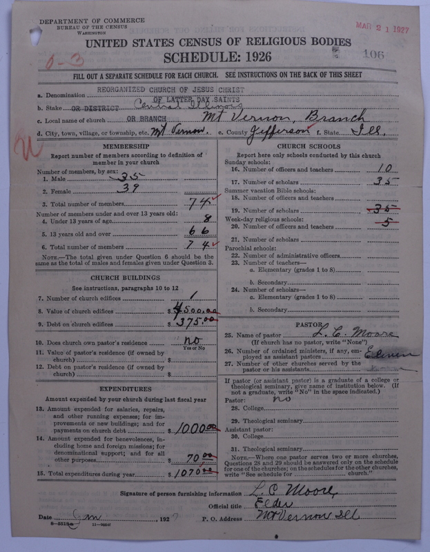 Scan of Reorganized Church of Jesus Christ of Latter Day Saints: 106