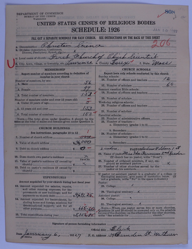 Scan of Church of Christ, Scientist: 808