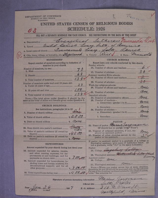 Scan of United Danish Evangelical Lutheran Church in America: 72