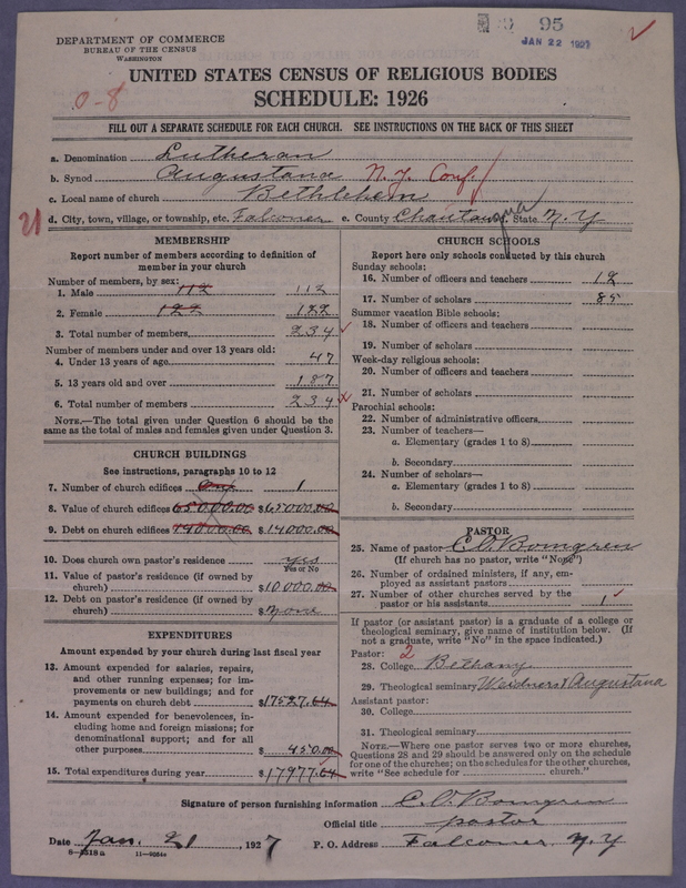 Scan of Evangelical Lutheran Augustana Synod of North America: 95