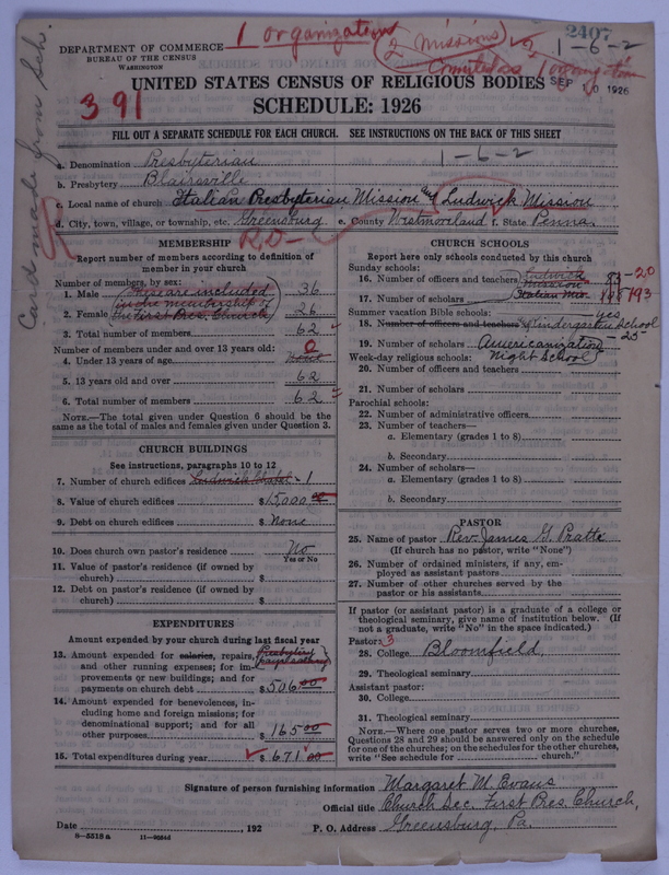 Scan of Presbyterian Church in the United States of America: 2407