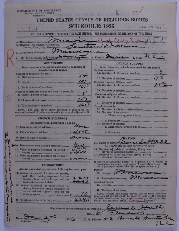 Scan of Moravian Church in America: 93