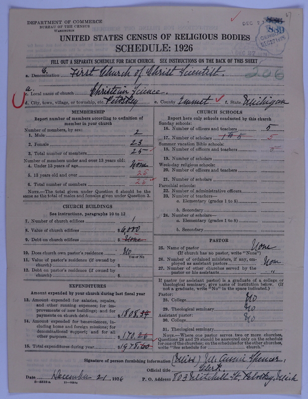 Scan of Church of Christ, Scientist: 889