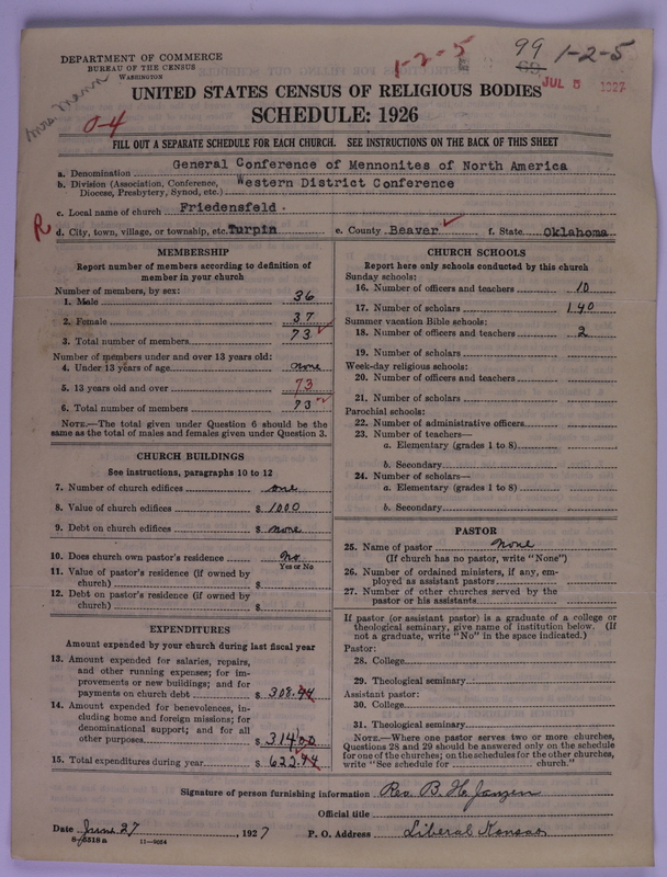 Scan of General Conference of the Mennonite Church of North America: 99