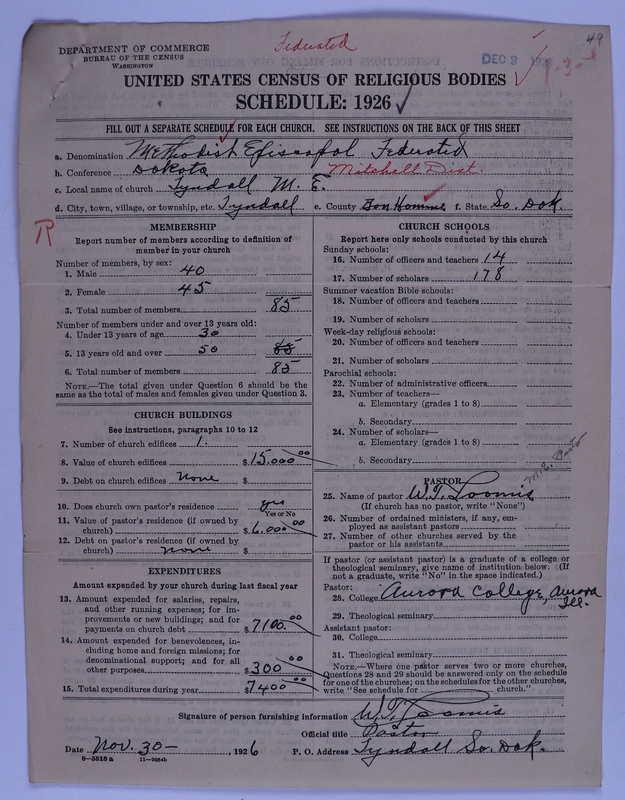 Scan of Federated Churches: 49