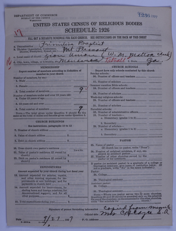 Scan of Primitive Baptists: 1236