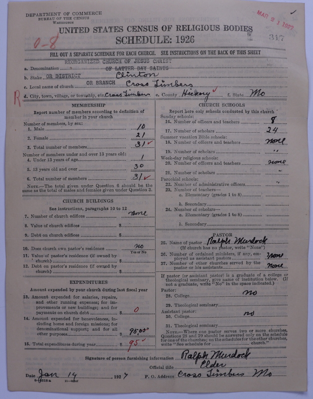 Scan of Reorganized Church of Jesus Christ of Latter Day Saints: 317