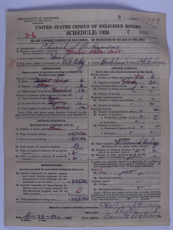 Scan of Church of the Nazarene: 928
