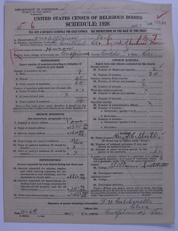 Scan of Presbyterian Church in the United States: 2938
