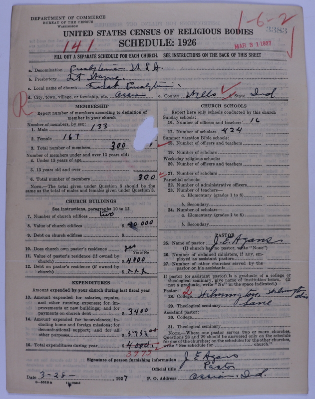 Scan of Presbyterian Church in the United States of America: 3383