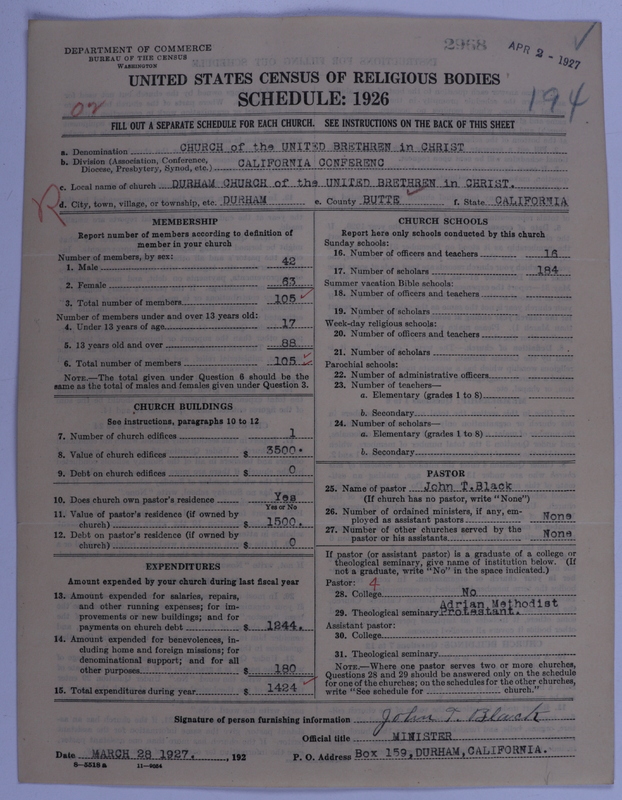 Scan of Church of the United Brethren in Christ: 2968