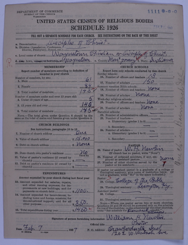 Scan of Disciples of Christ: 1111