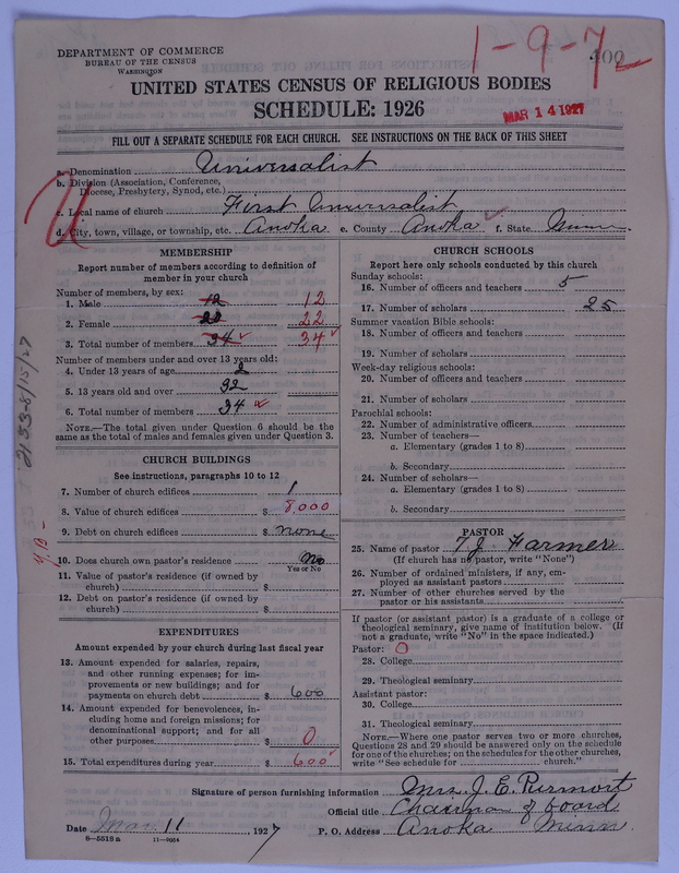 Scan of Universalist Church: 400