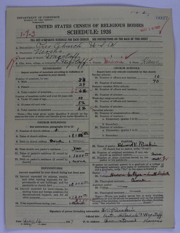 Scan of Presbyterian Church in the United States of America: 6027