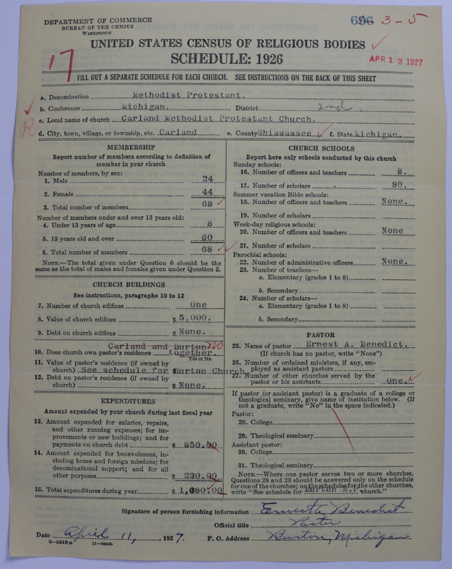 Scan of Methodist Protestant Church: 696