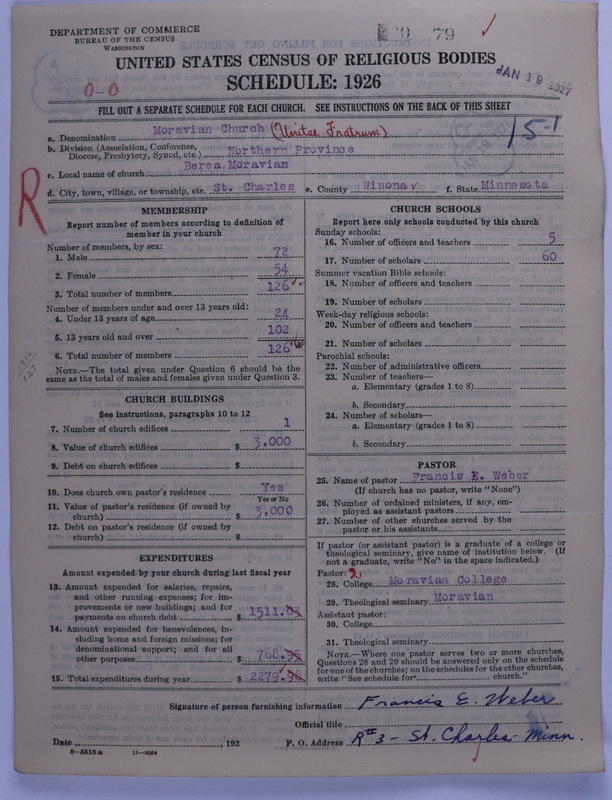 Scan of Moravian Church in America: 79