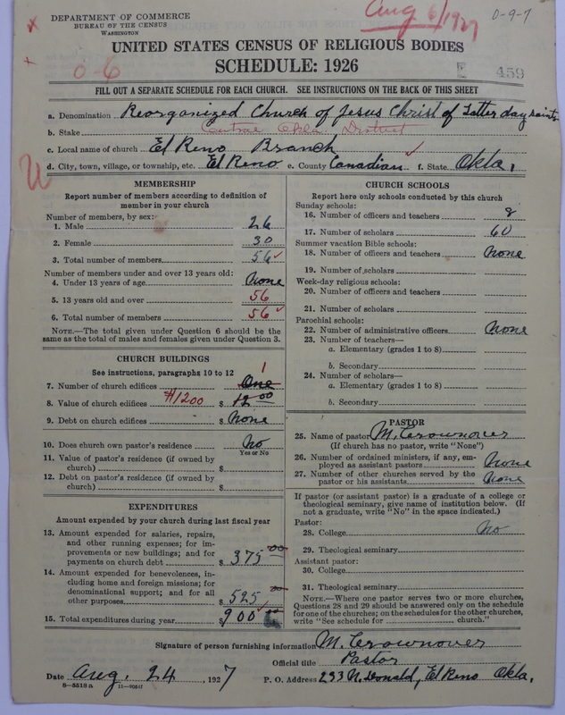 Scan of Reorganized Church of Jesus Christ of Latter Day Saints: 459
