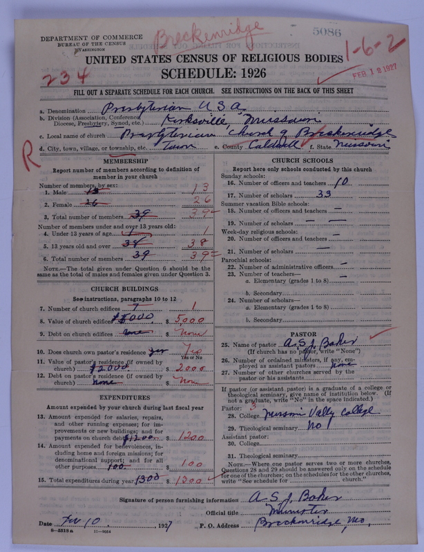 Scan of Presbyterian Church in the United States of America: 5086