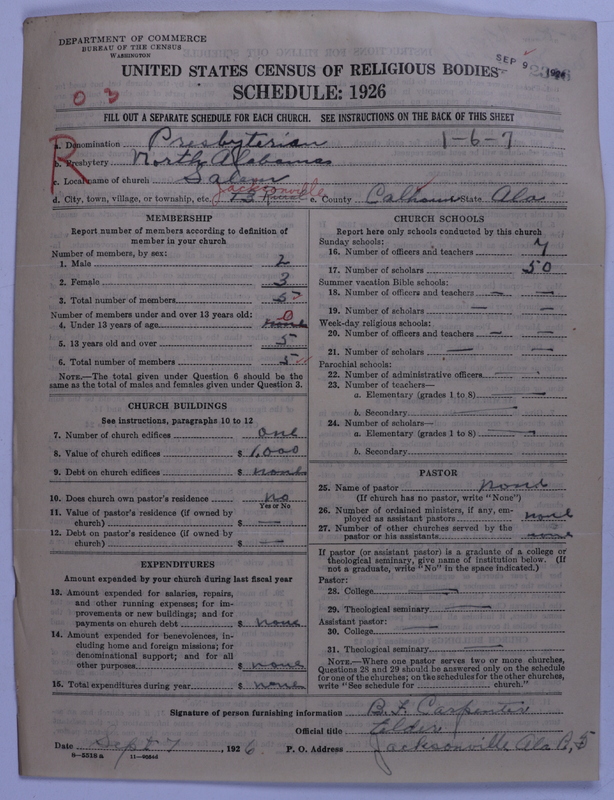 Scan of Presbyterian Church in the United States: 2346