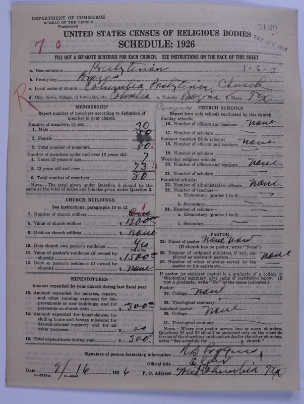 Scan of Presbyterian Church in the United States: 3129
