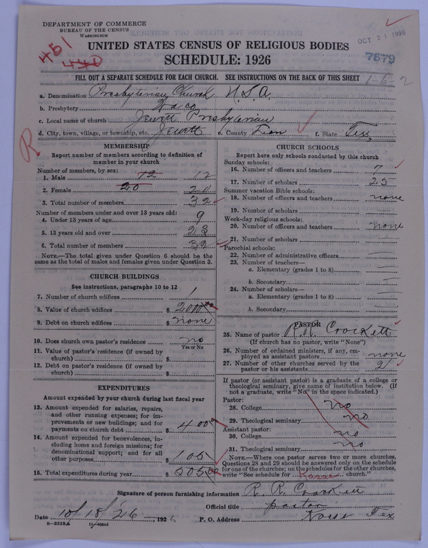 Scan of Presbyterian Church in the United States of America: 7679