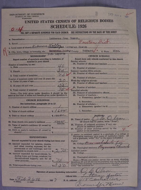 Scan of Lutheran Free Church: 99