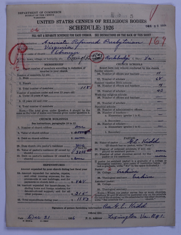 Scan of Associate Reformed Presbyterian Church: 5