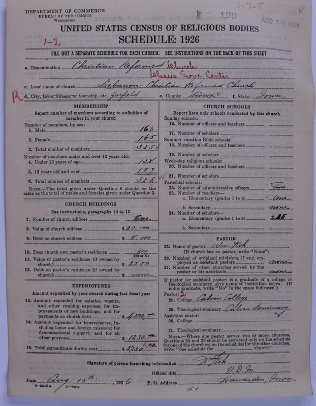 Scan of Christian Reformed Church: 199