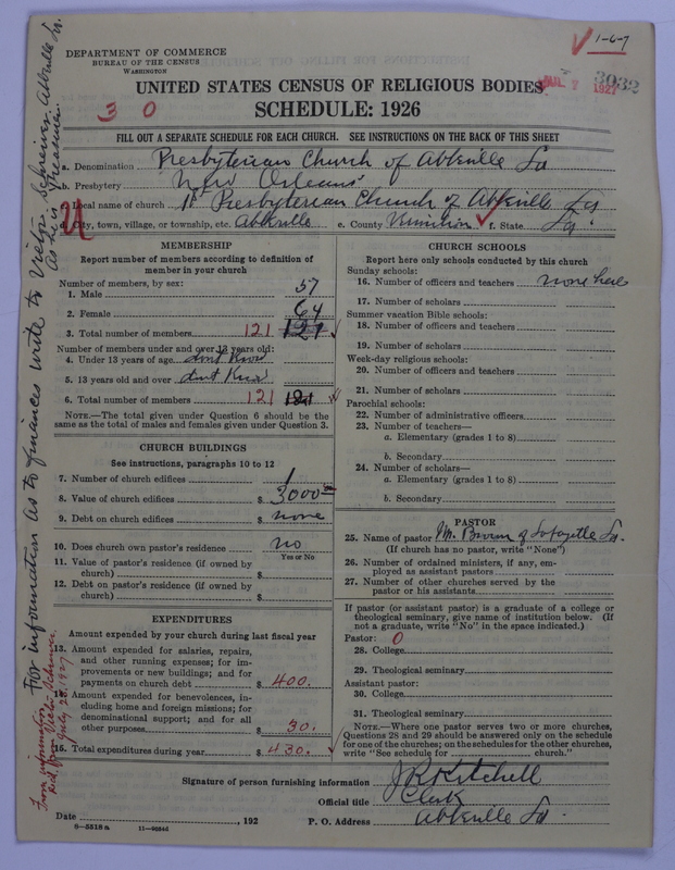 Scan of Presbyterian Church in the United States: 3032
