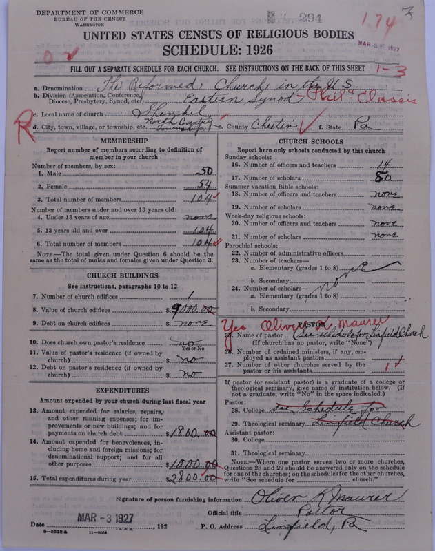 Scan of Reformed Church in the United States: 294