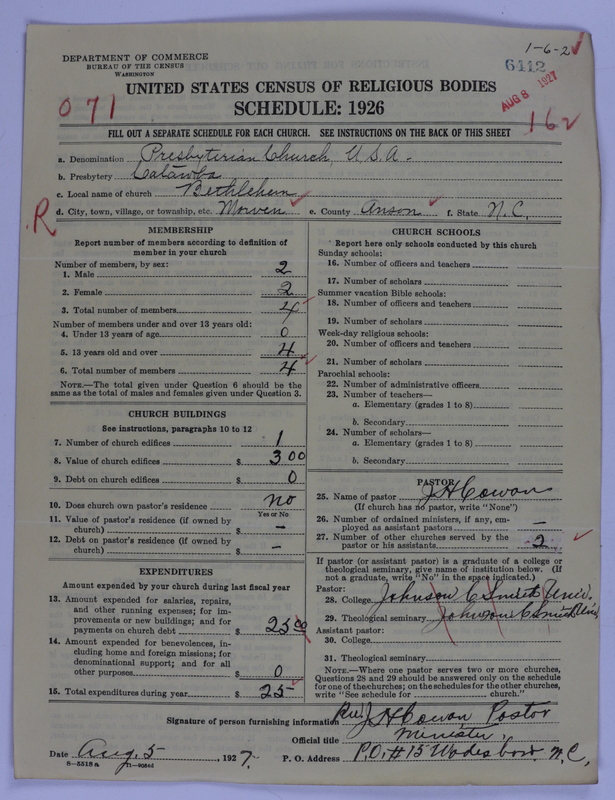 Scan of Presbyterian Church in the United States of America: 6412