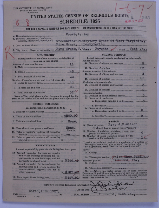 Scan of Presbyterian Church in the United States: 595