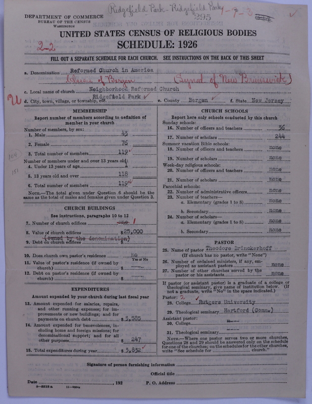 Scan of Reformed Church in America: 295