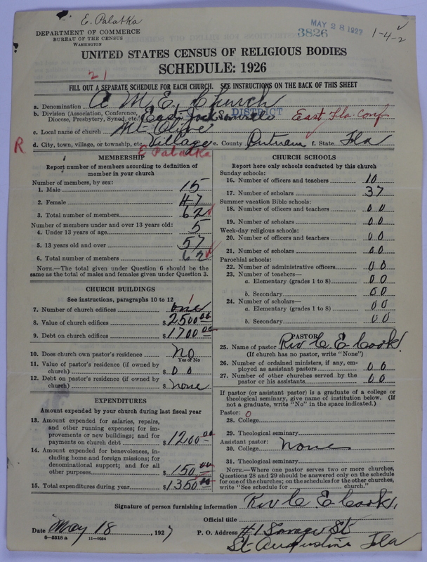Scan of African Methodist Episcopal Church: 3826