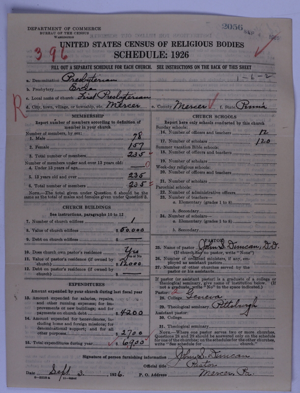 Scan of Presbyterian Church in the United States of America: 2056