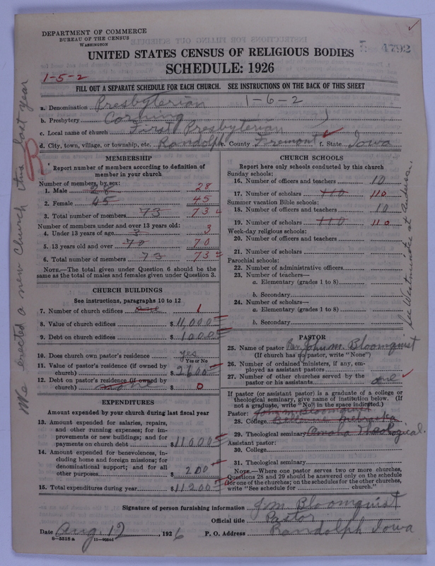 Scan of Presbyterian Church in the United States of America: 4792