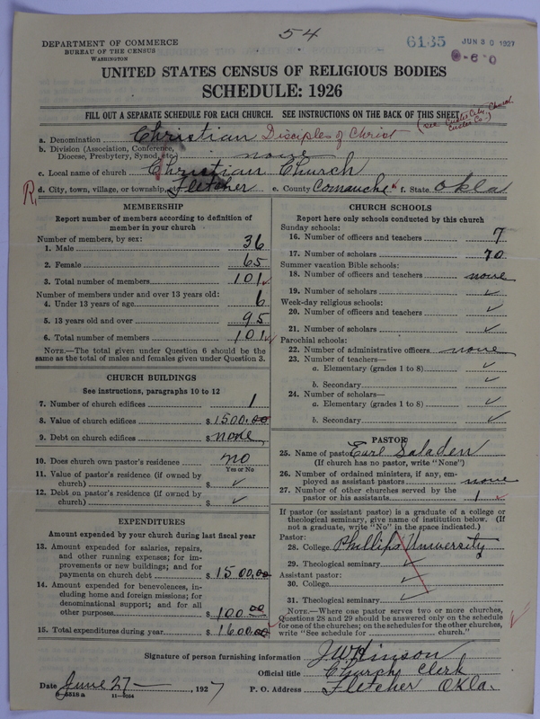 Scan of Disciples of Christ: 6135