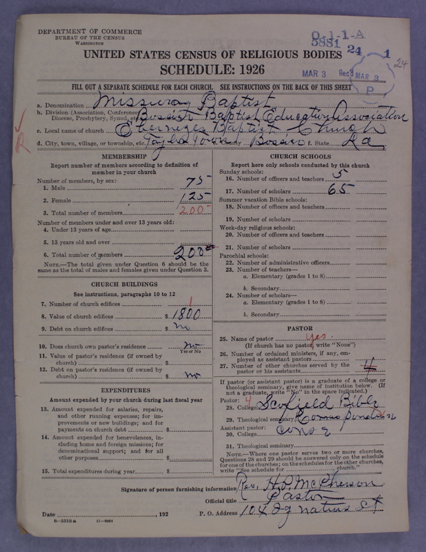 Scan of Negro Baptists: 5881